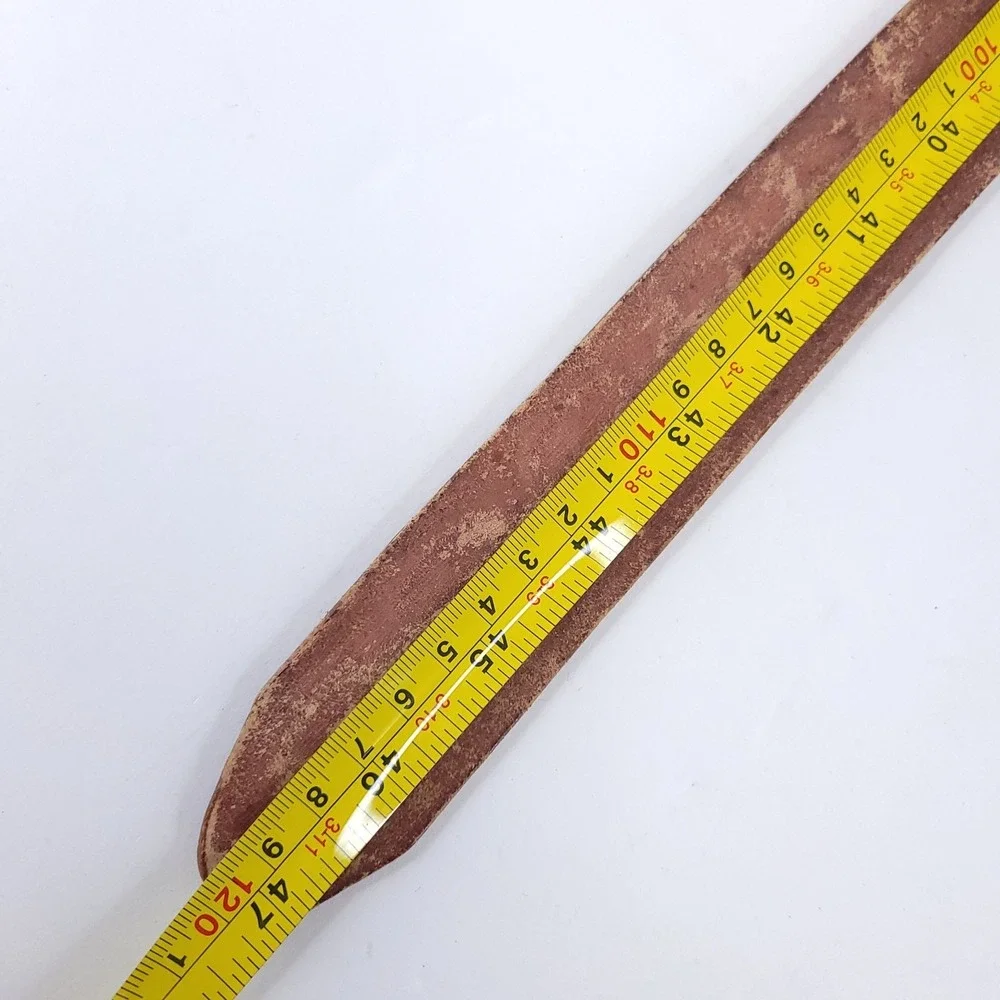 Vintage Genuine Leather Hand Tooled Braided Western Belt Size 42 inches